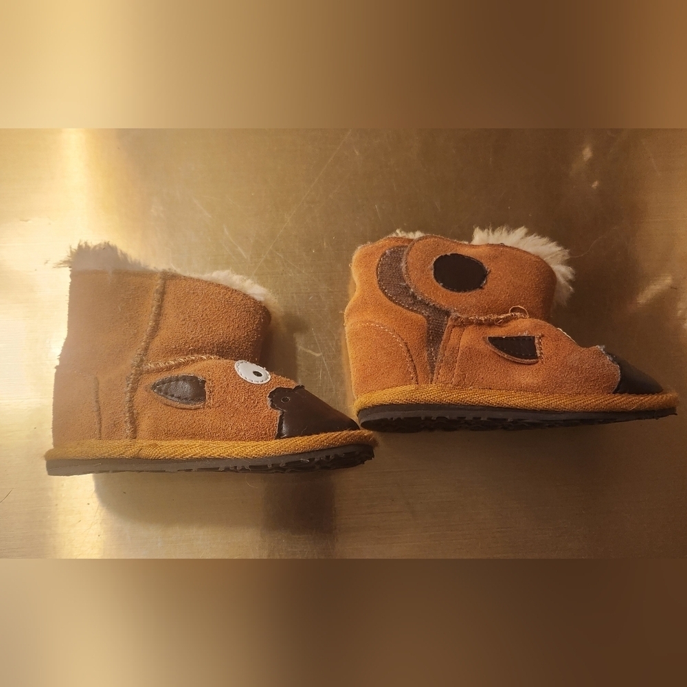 Emu Little Creatures Wool and Suede Walkers Size 12-18 months - Picture 3 of 8